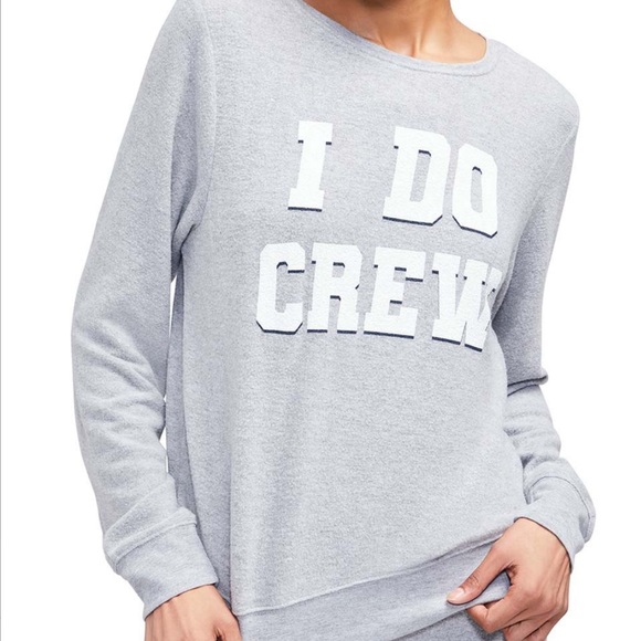 COPY - NEW IN PACKAGE- WILDFOX I Do Crew BBJ Sweater in Heather - Picture 2 of 4